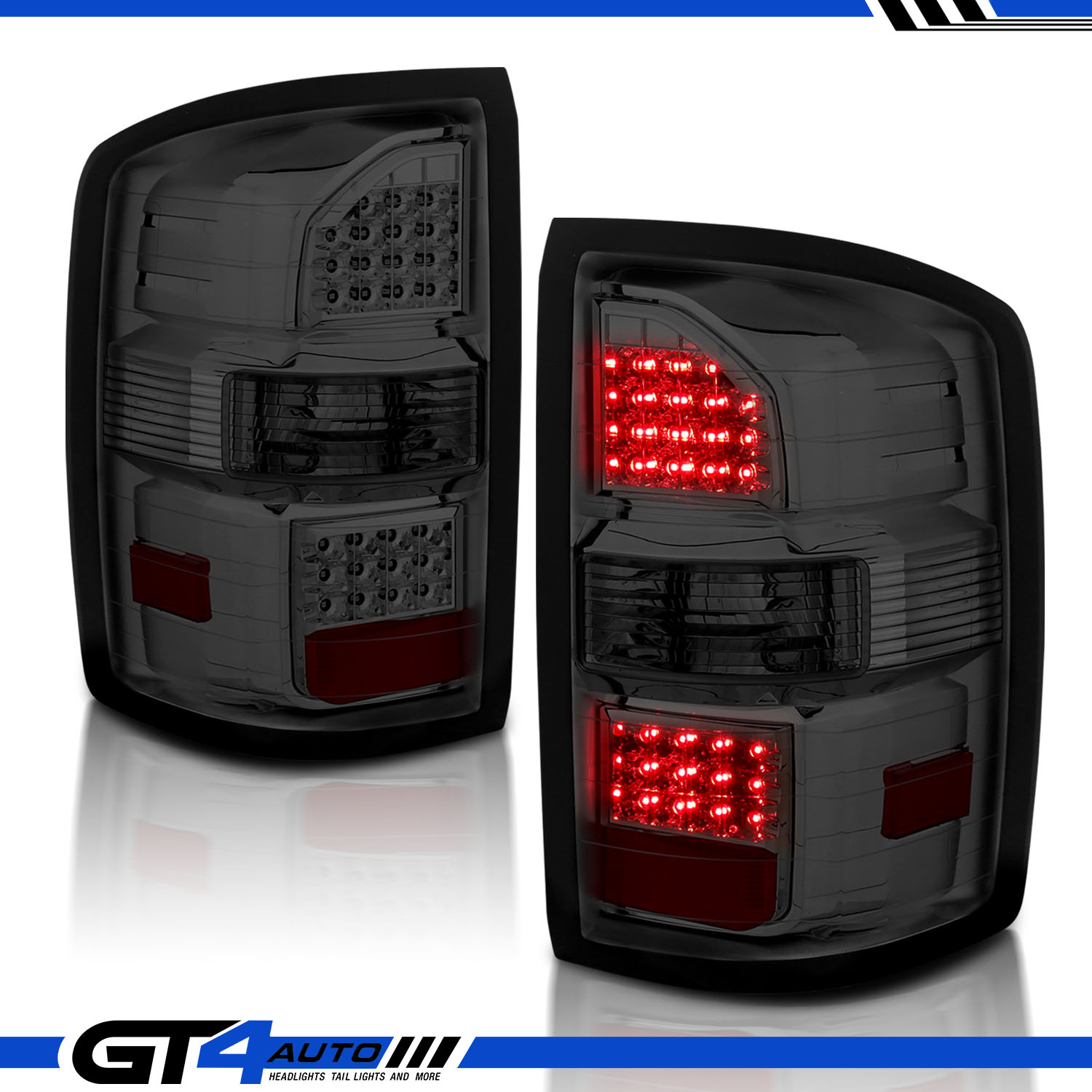 For 20142018 GMC Sierra 1500 2500 3500 Smoke LED Replacement Tail